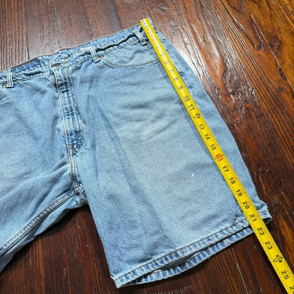 VTG‎ Levis 505 Shorts Mens 42 Blue ORANGE TAB Faded Medium Wash Jorts Denim